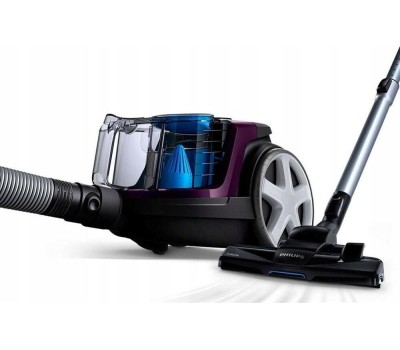 PHILIPS Пылесос FC9333/09, 900Вт, фиолетовый/черный