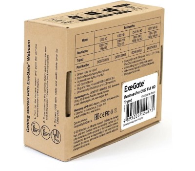 Exegate EX294581RUS Веб-камера ExeGate BusinessPro C922 2K Tripod