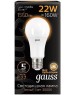 GAUSS Лампа LED E27, груша, 22Вт, A70, одна шт. [102502122]