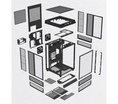 Корпус для ПК THERMALTAKE Корпус ATX The Tower 500, Midi-Tower, без БП, черный [ca-1x1-00m1wn-00]