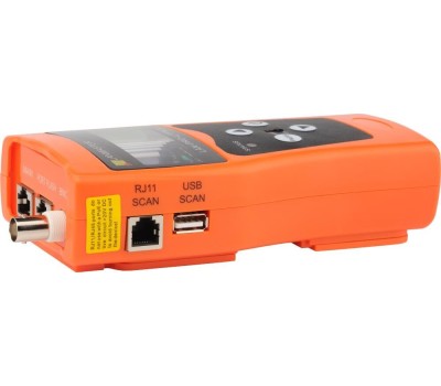LANMASTER Кабельный тестер LAN-PRO-L/TPK-POE-8R оранжевый, черный