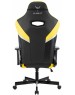 Кресло компьютерное игровое KNIGHT Кресло игровое Thunder 5X, экокожа, до 150кг, регулируемые 3D подлокотники, черный/желтый