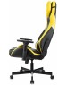 Кресло компьютерное игровое KNIGHT Кресло игровое Thunder 5X, экокожа, до 150кг, регулируемые 3D подлокотники, черный/желтый