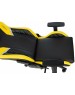 Кресло компьютерное игровое KNIGHT Кресло игровое Thunder 5X, экокожа, до 150кг, регулируемые 3D подлокотники, черный/желтый