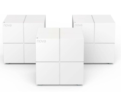 TENDA Бесшовный Mesh роутер Nova MW6, Wi-Fi 5, AC1200, 2.4/5ГГц, 1 LAN, белый [mw6(3-pack)]