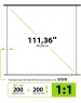 Экраны CACTUS Экран GreenMotoExpert CS-PSGME-200X200, 200х200 см, 1:1, настенно-потолочный