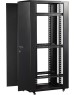 LANMASTER Шкаф коммутационный (TWT-CBB-27U-6X10-G1) напольный 42U 600x1000мм пер.дв.стекл задн.дв.перфор.2-хст. 2 бок.пан. 800кг черный IP20
