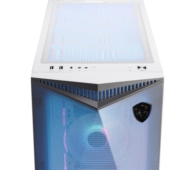 Корпус для ПК MSI Корпус MPG GUNGNIR 300R AIRFLOW White, Midi Tower, EATX ,2xUSB 3.2 Gen 1, 1xUSB 3.2 Gen2 Type-C, 4x120mm PWM ARGB Fan, ARGB+PWM Control Board, Tempered Glass Window
