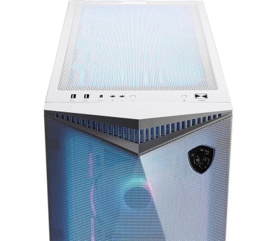 Корпус для ПК MSI Корпус MPG GUNGNIR 300R AIRFLOW White, Midi Tower, EATX ,2xUSB 3.2 Gen 1, 1xUSB 3.2 Gen2 Type-C, 4x120mm PWM ARGB Fan, ARGB+PWM Control Board, Tempered Glass Window
