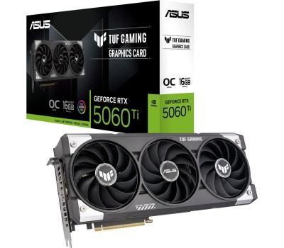 Видеокарта ASUS Видеокарта NVIDIA GeForce RTX 5060TI TUF-RTX5060TI-O16G-GAMING 16ГБ Gaming, GDDR7, OC, Ret