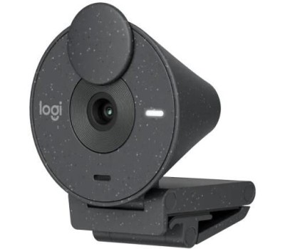 Веб-камера LOGITECH Web-камера HD Webcam Brio 300, черный/черный [960-001438]