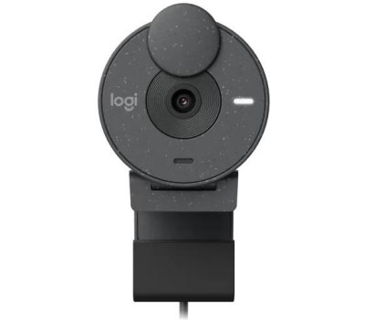 Веб-камера LOGITECH Web-камера HD Webcam Brio 300, черный/черный [960-001438]