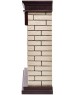 Камин электрический FIRELIGHT Портал Bricks 30 камень бежевый, шпон темный дуб