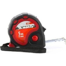 Рулетки MATRIX Рулетка Status 3 fixations, 5 м х 19 мм, двухкомпонентный корпус, 3 фиксации ленты 31034