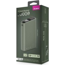 Портативный аккумулятор OLMIO QS-20, 20000mAh, midnight-green (39187)