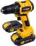 Дрель STEHER CDB-200-2 20В бесщёточная дрель-шуруповерт, 2 АКБ (2Ач), в кейсе