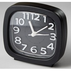 DELTA DT8-0001 Будильник 8.5*4.6*8.6см (черный)