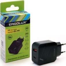 СЗУ ERGOLUX (15108) ELX-РA01QC-C02 18Вт черный