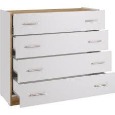 Комод НК-МЕБЕЛЬ FRESCO комод КМ-100(N) Белый/Дуб Вотан 72518529