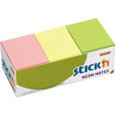 STICK`N Блок самоклеящийся бумажный 21131 38x51мм 100лист. 70г/м2 неон ассорти бокс (упак.:1шт)