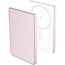 Повербанк AKSBERRY (6900295730016) E501 с MagSafe 5000 mAh, розовый