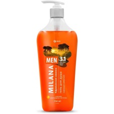 Гель для душа GRASS 125781 Milana MEN Африканская саванна с маслом виноградной косточки (750мл)