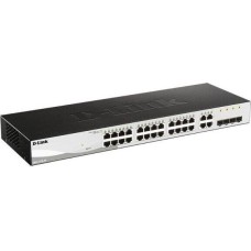 D-LINK Коммутатор DGS-1210-28MP/FL1A (L2) 28x1Гбит/с 4xКомбо(1000BASE-T/SFP) 24PoE+ 370W управляемый