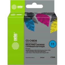 Картридж CACTUS Картридж CS-C4836, №11, голубой / CS-C4836