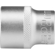 Головка торцевая STELS Головка торцевая, 22 мм, двенадцатигранная, CrV, под квадрат 1/2, хромированная 13668