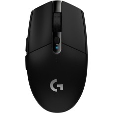 LOGITECH Мышь беспроводная G304 Lightspeed, игровая, радио, оптическая, USB, 12000dpi, черный [910-005284]