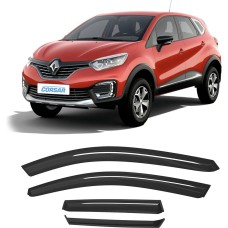 Дефлекторы CORSAR Дефлекторы Renault Kaptur I 16-22 кроссовер, нак., 4шт