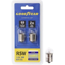 Лампа светодиодная GOODYEAR Автолампа GY R5W 12V 5W BA15s (блистер: к-т 2шт)