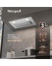 Встраиваемая вытяжка WEISSGAUFF Встраиваемая вытяжка Box 455 Inox, управление кнопочное, нержавеющая сталь [430309]
