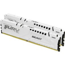 KINGSTON Память FURY Beast White EXPO DDR5 DIMM 32Gb (2x16Gb) PC48000 6000MHz CL30 1.4V (Kit of 2) (KF560C30BWEK2-32)