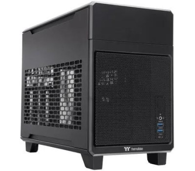THERMALTAKE Корпус TR100 черный без БП miniITX 8x140mm 2x200mm 2xUSB3.0 audio bott PSU