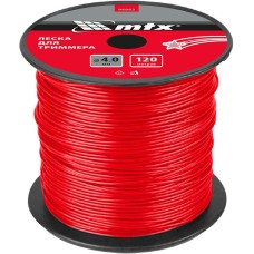 Леска для триммера MTX Леска для триммера круглая 4,0 мм х 120 м, на катушке 96875