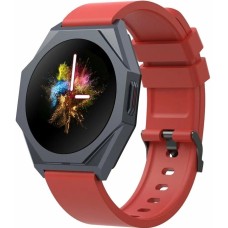 CANYON Умные часы Otto SW-86 /LTPS/IP68/280 мАч/25 спорт.режимов/пульсометр/акселерометр/уровень кислорода/артериальное давление/женский календарь/до 12 дней работы/красный (GO2CNSSW86RR)