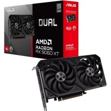 Видеокарта ASUS Видеокарта RX9060XT DUAL 16GB GDDR6 128bit 2xDP HDMI 2FAN RTL (DUAL-RX9060XT-16G)