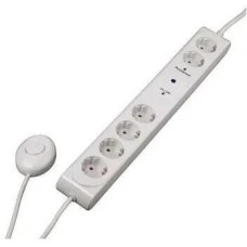 HAMA Сетевой удлинитель H-108839, 1.5м, белый [00108839]
