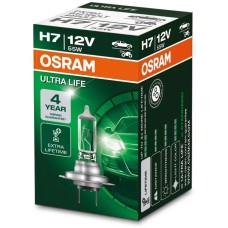 Лампа галогенная OSRAM Автолампа галогенная H7 (55W PX26D) ULTRA LIFE 12V