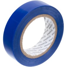 MATRIX Изолента ПВХ, 15 мм х 10 м, синяя, 150 мкм 88770
