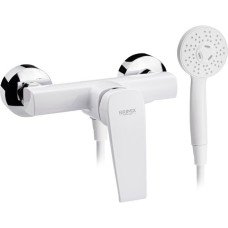 BRIMIX - Смеситель в ДУШ, шаровый, из высокопрочного АБС пластика, ПРЕМИУМ, цвет БЕЛЫЙ. 5935