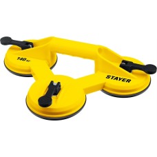 Домкрат STAYER MAXLift, 140 кг, пластмассовый, тройной, стеклодомкрат на присоске (33718-3)