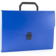 БЮРОКРАТ Портфель -BPP6BLUE 6 отдел. A4 пластик 0.7мм синий