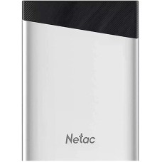 NETAC 480ГБ Внешний диск SSD Z6S NT01Z6S-480G-32SL, USB-C, чтение - 520МБ/с, серебристый