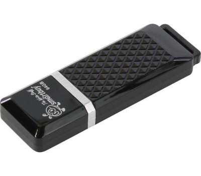 USB флеш SMARTBUY (SB64GBQZ-K) 64GB QUARTZ SERIES BLACK
