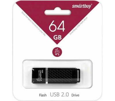 USB флеш SMARTBUY (SB64GBQZ-K) 64GB QUARTZ SERIES BLACK