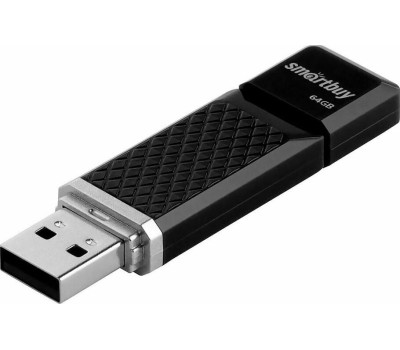 USB флеш SMARTBUY (SB64GBQZ-K) 64GB QUARTZ SERIES BLACK