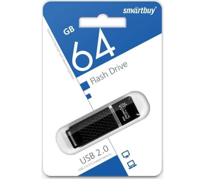 USB флеш SMARTBUY (SB64GBQZ-K) 64GB QUARTZ SERIES BLACK