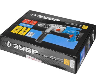 Дрель ЗУБР ЗДУ-1100-2 ЭРММ2 1100Вт